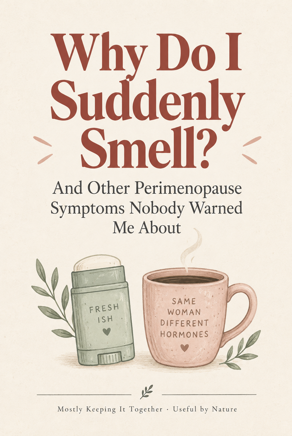 Pinterest graphic: Why Do I Suddenly Smell? And Other Perimenopause Symptoms Nobody Warned Me About